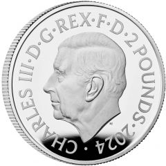 2 Pounds - Charles III Millennium Falcon, Silver Proof