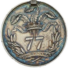 Award - George III 77th Foot Medal, silver