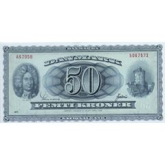 50 Kroner Portrait and Landscape. Type 2, no crowns in watermark
