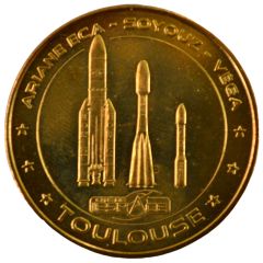 Tourist token - Monnaie de Paris - Toulouse - Cité de l`Espace - Rockets