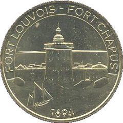Monnaie de Paris Tourist Token - Fort Louvois Fort Chapus - 1694 - Le voilier