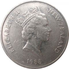 20 Cents - Elizabeth II 3rd portrait, Kiwi