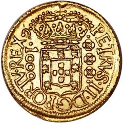 1000 Réis - Pedro II Large Crown, Rio de Janeiro Mint