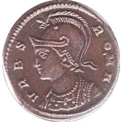 Nummus - Constantinus I VRBS ROMA, Constantinopolis