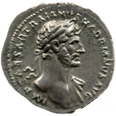 Denarius - Hadrian P M TR P COS DES II PIETAS, Pietas