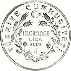 10 000 000 Lira Mevlâna Celâleddin-i Rumi