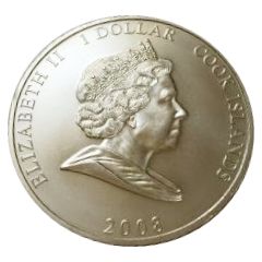1 Dollar - Elizabeth II Q.E. II and D.O.E on Remembrance Day