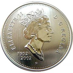 50 Cents - Elizabeth II Golden Jubilee, normal obverse