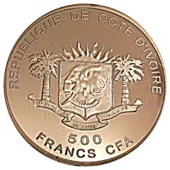 500 Francs CFA Colossus of Rhodes