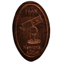 Elongated Coin - 1668 Newton`s First Reflector