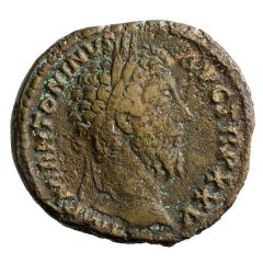Sestertius - Marcus Aurelius VOTA SOL DECENN COS III S C