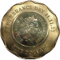 5 Dollars - Elizabeth II 4th Portrait - Remembrance Day