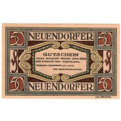50 Pfennig Denkmalausschuss Neuendorf