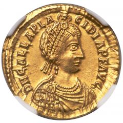Solidus - Galla Placidia VOT XX MVLT XXX, Rome