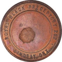 Masonic Penny - Royal Black Preceptory Chapter No. 262 Lindsay, Ontario
