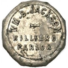10 Cents - Wm. B. Jackson Billiard Parlour Petrolia, Ontario