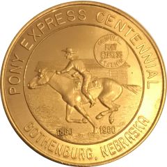 50 Cents - Gothenburg, Nebraska Pony Express Centennial