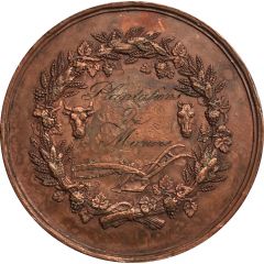 Médaille, prix de plantation de mûriers
