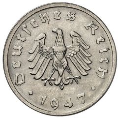 10 Reichspfennig Allied Occupation - Pattern