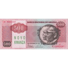 500 Novo Kwanzas Overprint