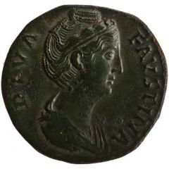 Sestertius - Faustina the Elder AVGVSTA S C, Ceres