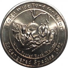 Medal - Australian Endangered Species Yellow Footed Rock Wallaby - Company Medal