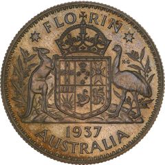 Pattern - 1 Florin - Edward VIII Reverse Trial