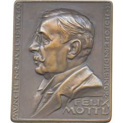 Death of the donductor and composer Felix Josef Mottl
