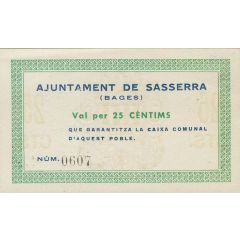 25 Céntimos Sasserra de Bages