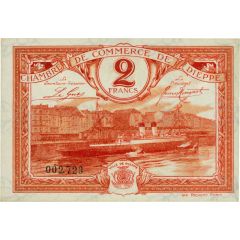 2 Francs - Chambre de Commerce de Dieppe 76
