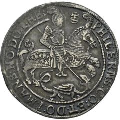 1/4 Thaler - Volrat VI, Wolfgang III and John George II Spruchtaler
