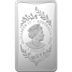 1 Dollar - Elizabeth II Posthumous, 6th Portrait - Year of the Rabbit, Silver Bullion Bar
