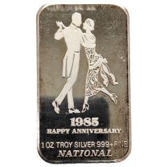 1 oz Silver - National Refiners Assayers Happy Anniversary
