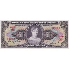 50 Cruzeiros Thesouro Nacional, 2nd print, `Valor Recebido`
