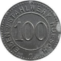 100 Pfennig - Dortmund Eisen u Stahlwerk Hoesch
