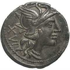 Denarius Julia: Lucius Julius, L. IVLI / ROMA