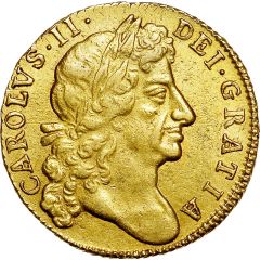 1 Guinea - Charles II 4th bust