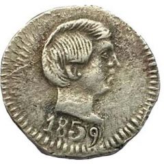 60 Réis - Tanga - Pedro V Goa Mint