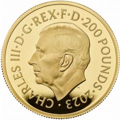 200 Pounds - Charles III The Lion and The Eagle, Gold Proof