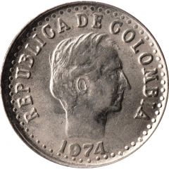 20 Centavos no gap in legend, small letters