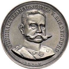 Medal - Paul von Hindenburg in the Great War