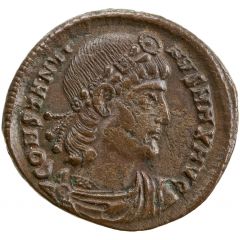 Nummus - Constantinus I GLORIA EXERCITVS, One standard, Nicomedia