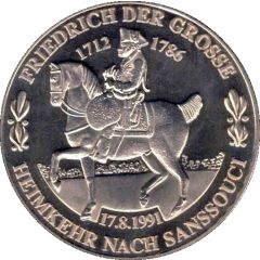 Medal - Friedrich der Große Heimkehr nach Sanssouci