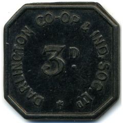 3 Pence - Darlington C and Ind CS Durham