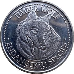Token - World Endangered Species Coin Collection Timber Wolf