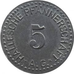 5 Pfennig - Halle an der Saale Hallesche Pfännerschaft A.G.