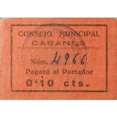 10 Céntimos Cabanes