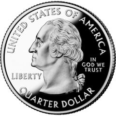 1/4 Dollar `Washington Quarter` Chickasaw National Recreation - Silver 5 oz Bullion