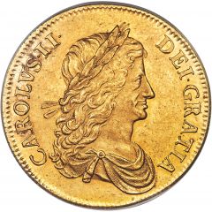 1 Crown - Charles II 1st bust, Pattern