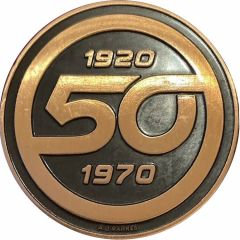 Medal - Qantas 50th Jubilee Company Medal